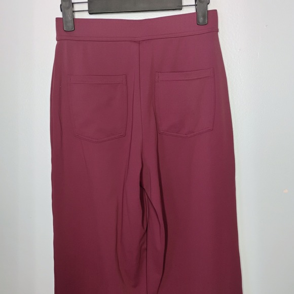 HALARA DayStretch High Waisted Pockets Wide Leg Pant Red Mahogany Womens Small - Picture 7 of 13